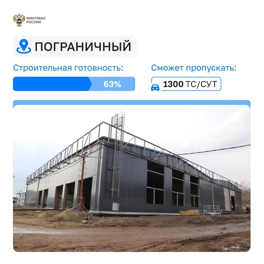 Продолжаем модернизировать пункты пропуска на границе с Китаем