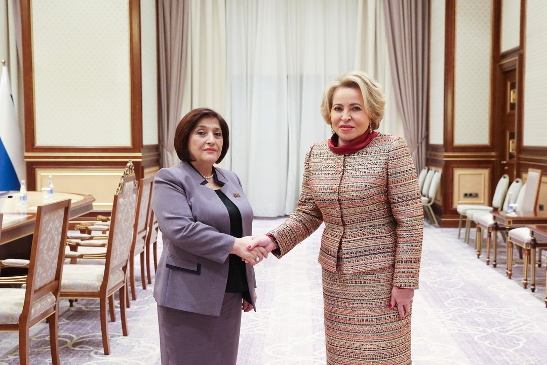 Состоялась встреча Председателя Совета Федерации Валентины Матвиенко с Председателем Милли Меджлиса Азербайджанской Республики Сагибой Гафаровой