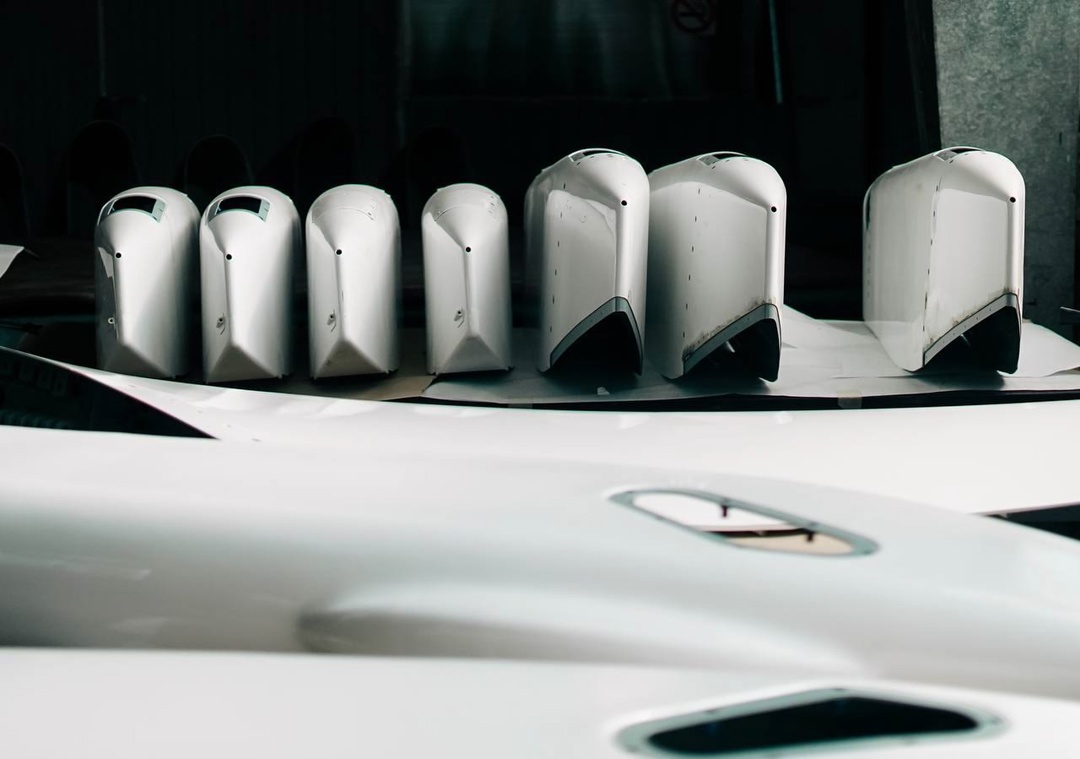 Сегодня показываем, как выглядят обтекатели рельсов закрылков