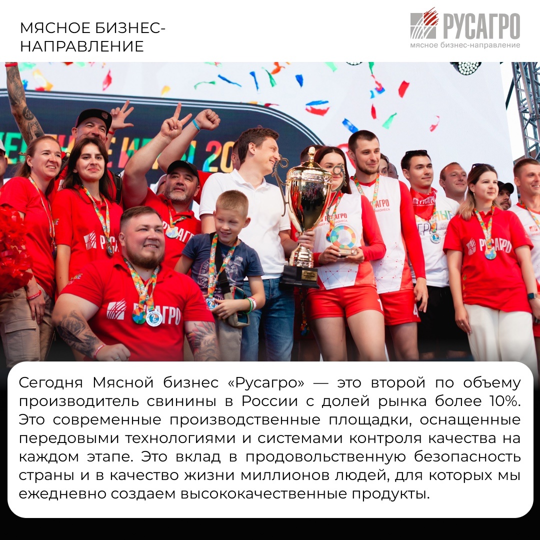 20 сентября 2025 года Мясной бизнес «Русагро» отметит важную дату — 15 лет со дня основания