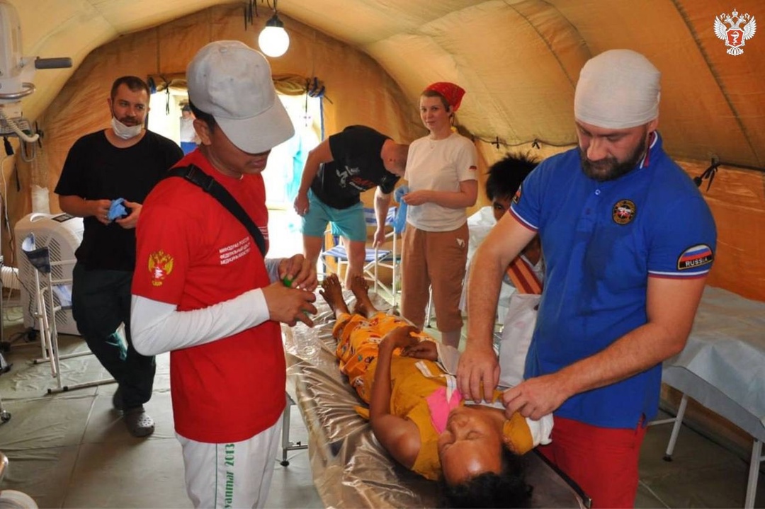 336 пострадавшим от землетрясения в Мьянме оказали помощь специалисты Федерального центра медицины катастроф Минздрава России