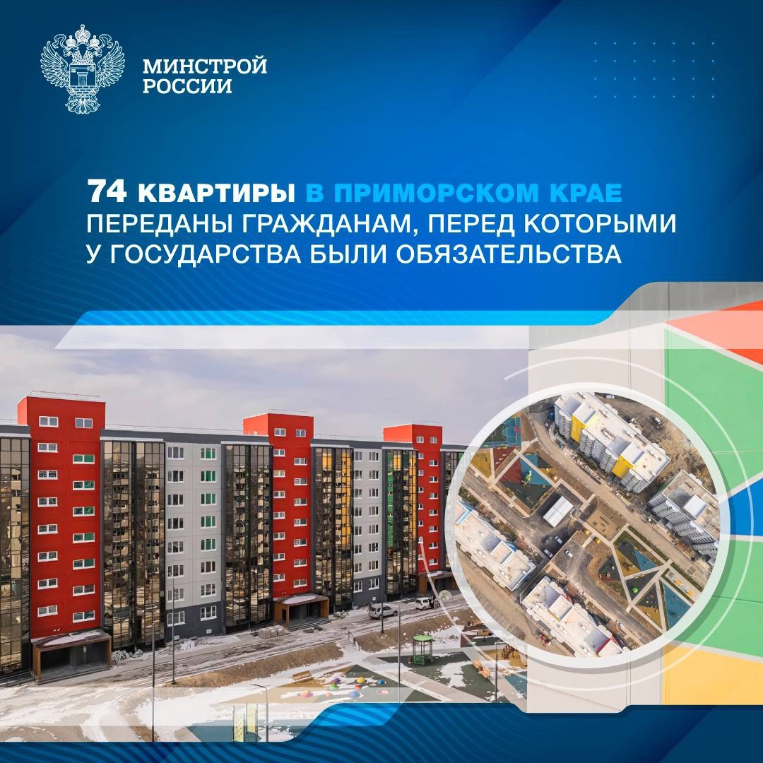 В Артемовском округе Приморского края возвели с нуля микрорайон, в котором часть квартир переданы для обеспечения жильем отдельных категорий граждан.