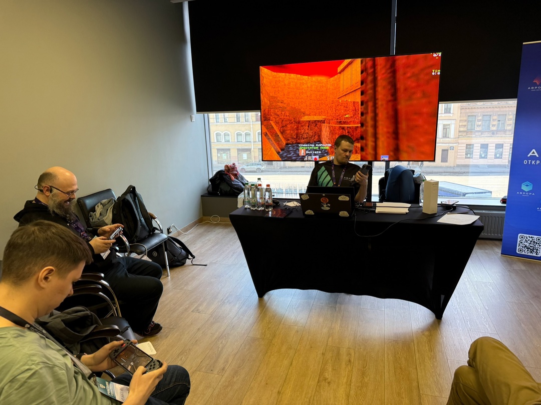 Команда сообщества ОС Аврора приняла участие в IT Global Meetup в Санкт-Петербурге 13 апреля.