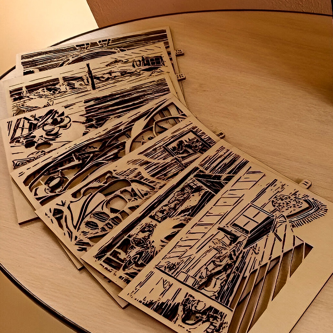 Когда зажигают лампу – начинается сказка. Так оживают теневые книги, которые «читают» при помощи света