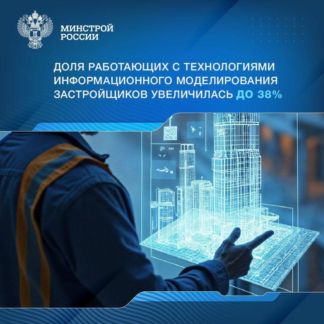 По данным Центра компетенций по технологиям информационного моделирования и цифровизации в жилищном строительстве ДОМ