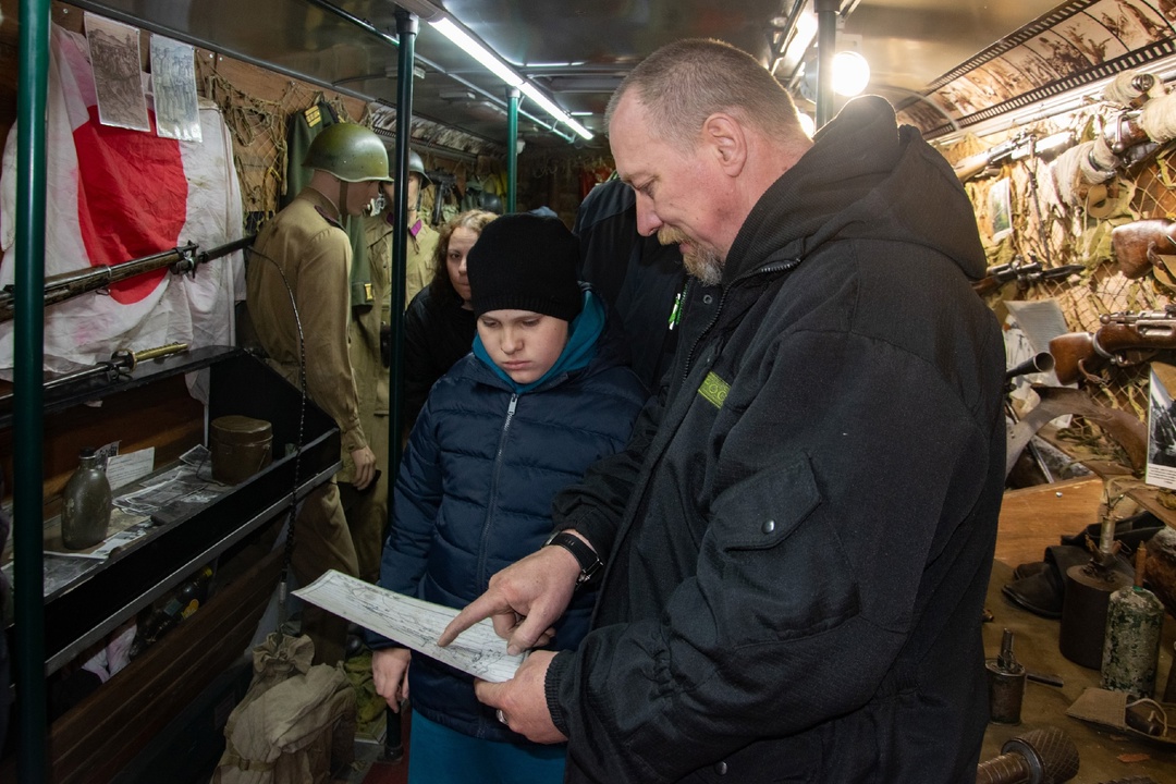 «Автобус Победы» сделал остановку в микрорайоне газопереработчиков в Свободном