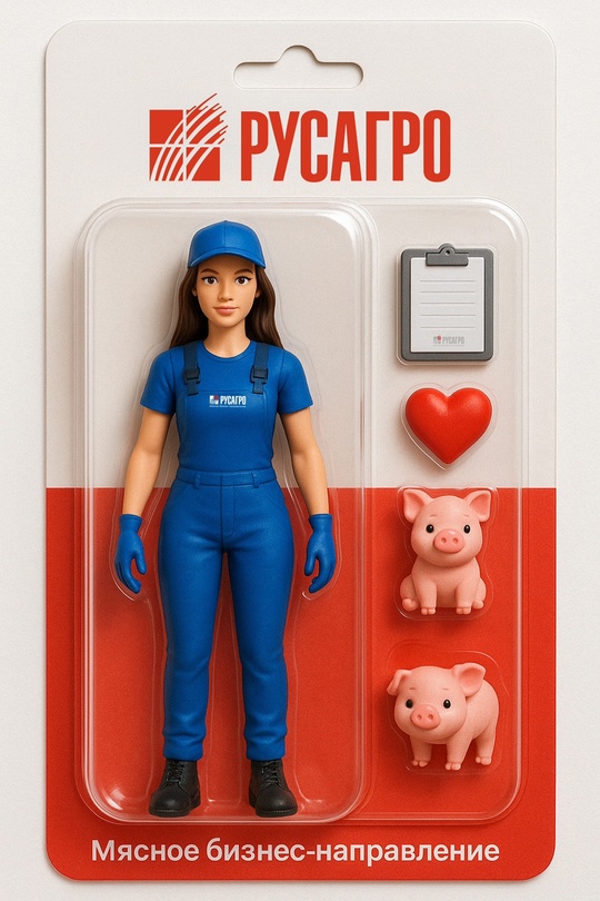 Какими нас видит ИИ? Мы не отстаем от тренда с куклами - перед вами самые популярные профессии Мясного бизнеса "Русагро" глазами ИИ: обвальщик, аппаратчик…