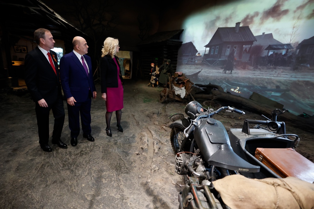 В Музее Победы Михаил Мишустин осмотрел экспозицию «Подвиг народа»