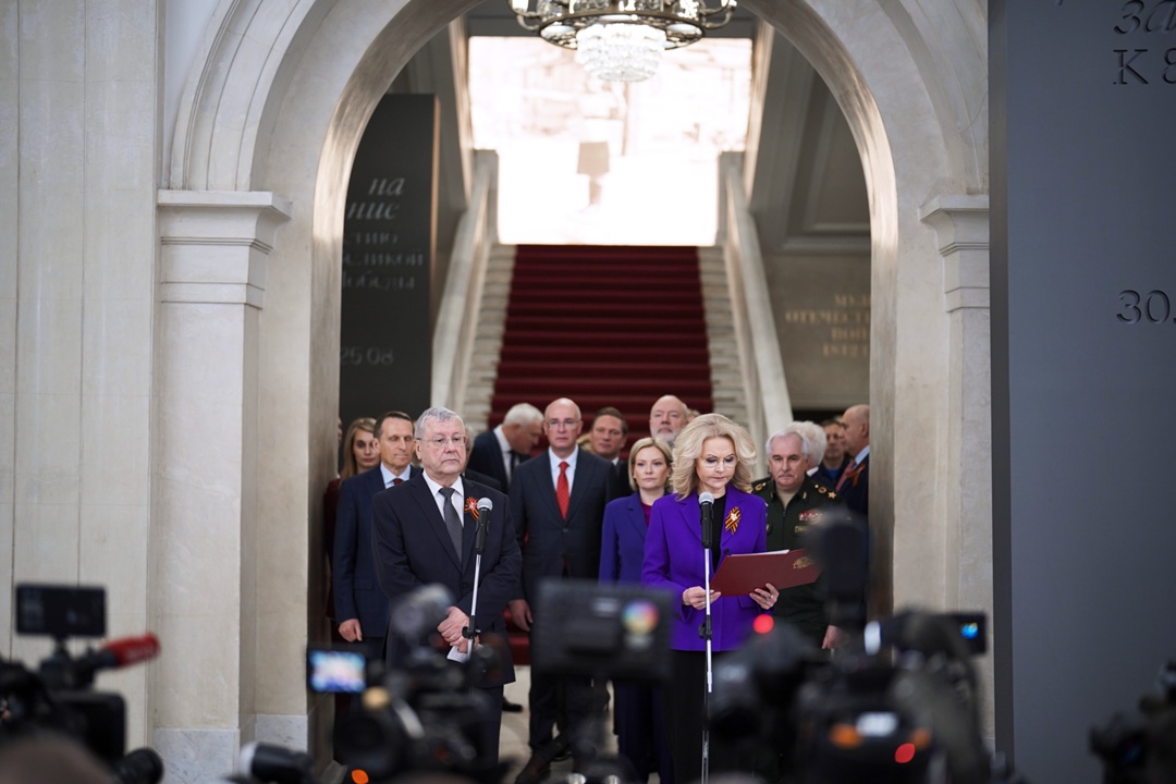 Татьяна Голикова приняла участие в открытии главной выставки к юбилею Великой Победы – «Без права на забвение» в Государственном историческом музее