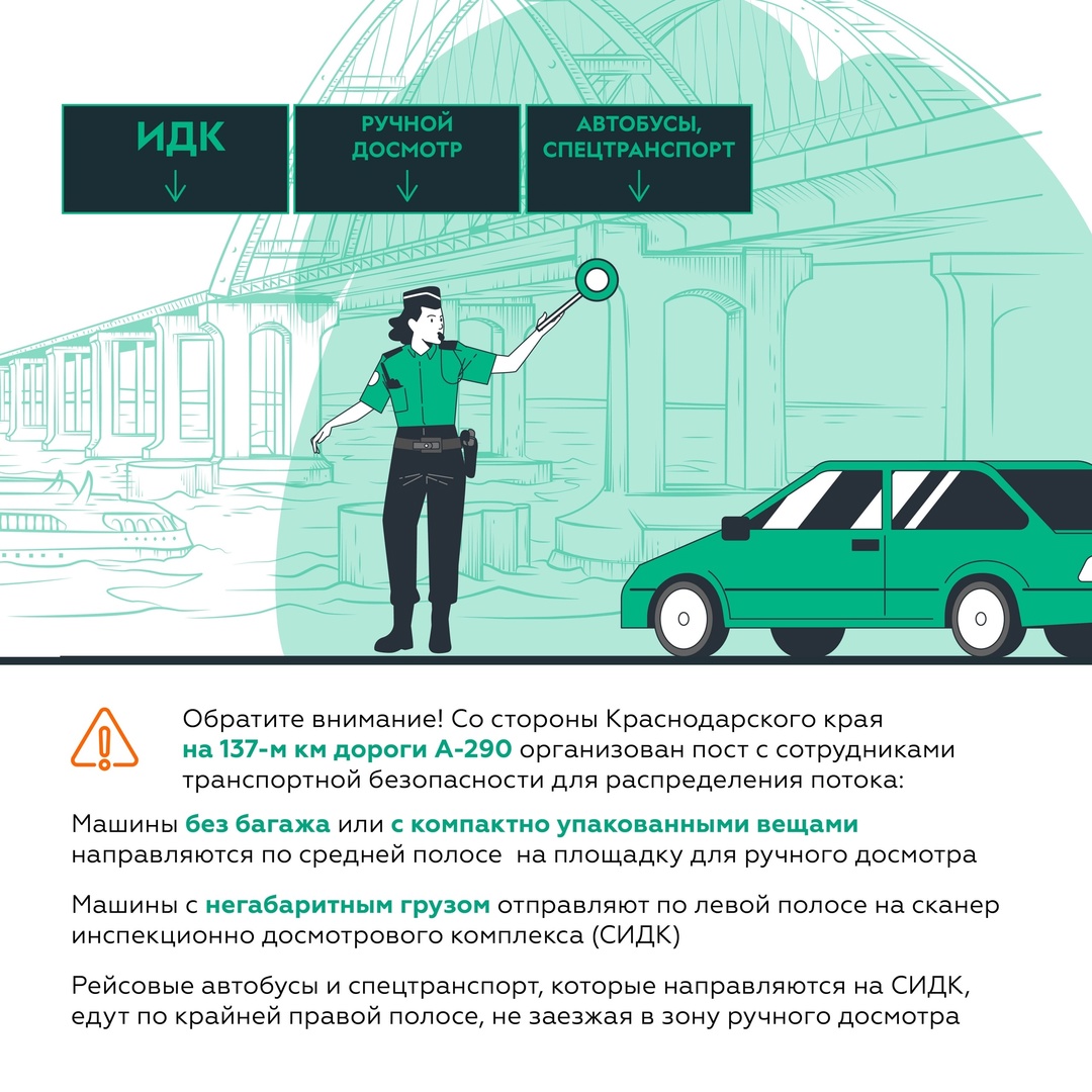 Основные правила проезда по Крымскому мосту: готовимся к досмотру на въезде