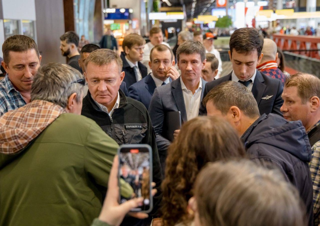 Глава Минтранса Роман Старовойт проинспектировал работу аэропорта Шереметьево