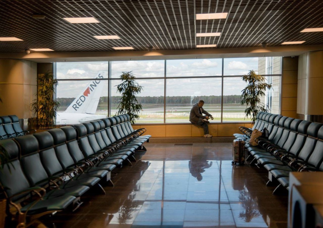 Следом команда Минтранса прибыла в аэропорт Домодедово