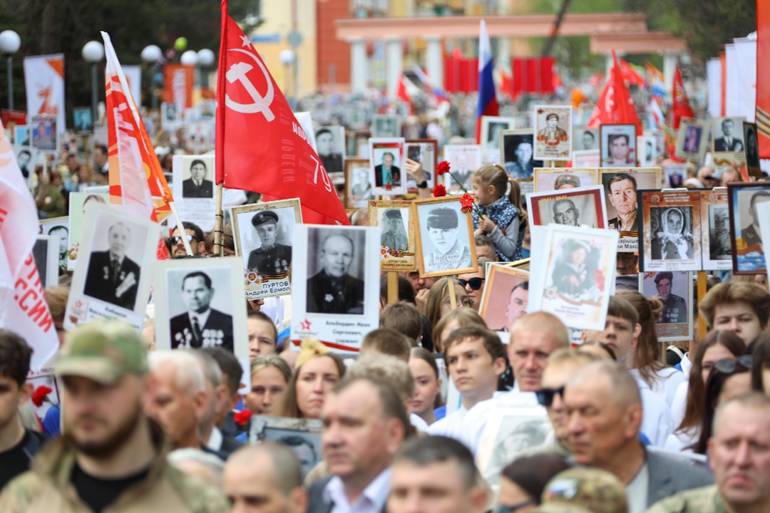 Сегодня мы участвовали в торжествах ко Дню Победы!