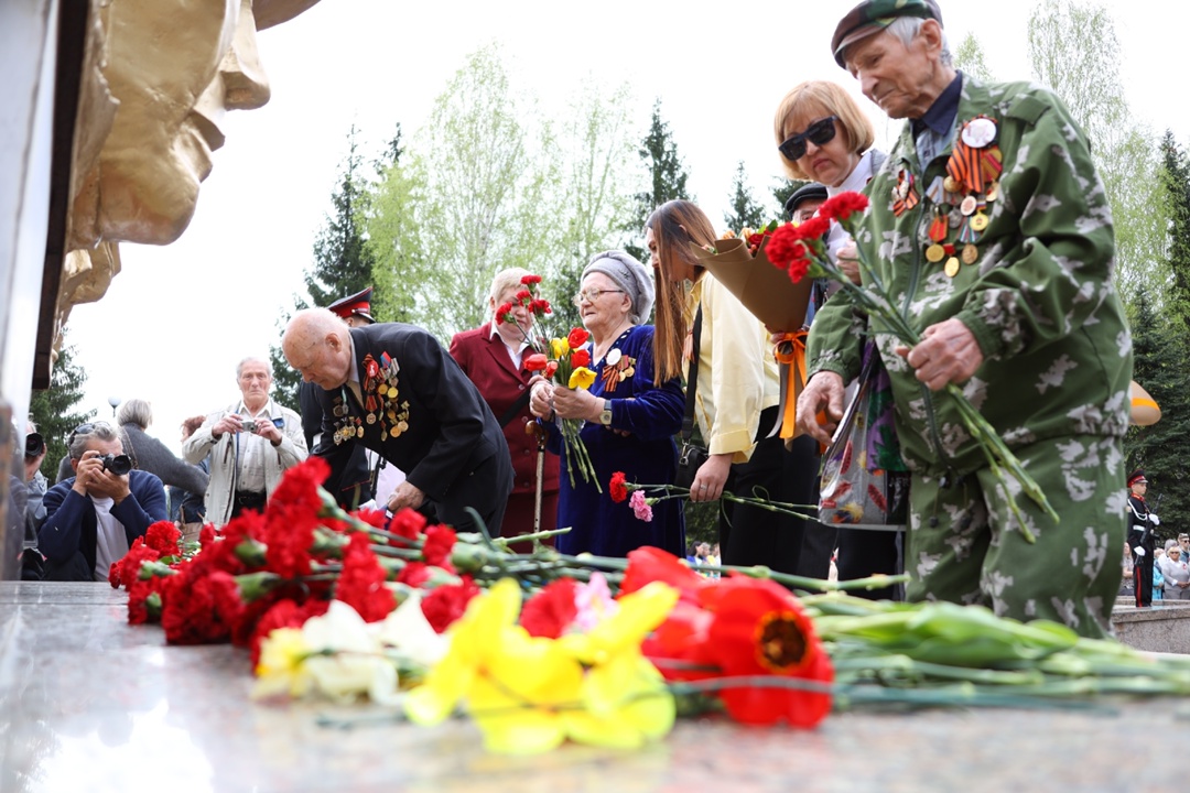 Сегодня мы участвовали в торжествах ко Дню Победы!