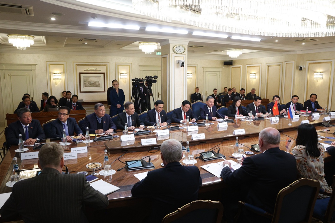 Председатель Совета Федерации Валентина Матвиенко провела встречу с Генеральным секретарем Центрального комитета Коммунистической партии Вьетнама То Ламом