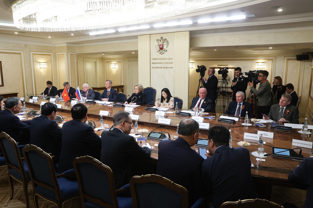 Председатель Совета Федерации Валентина Матвиенко провела встречу с Генеральным секретарем Центрального комитета Коммунистической партии Вьетнама То Ламом