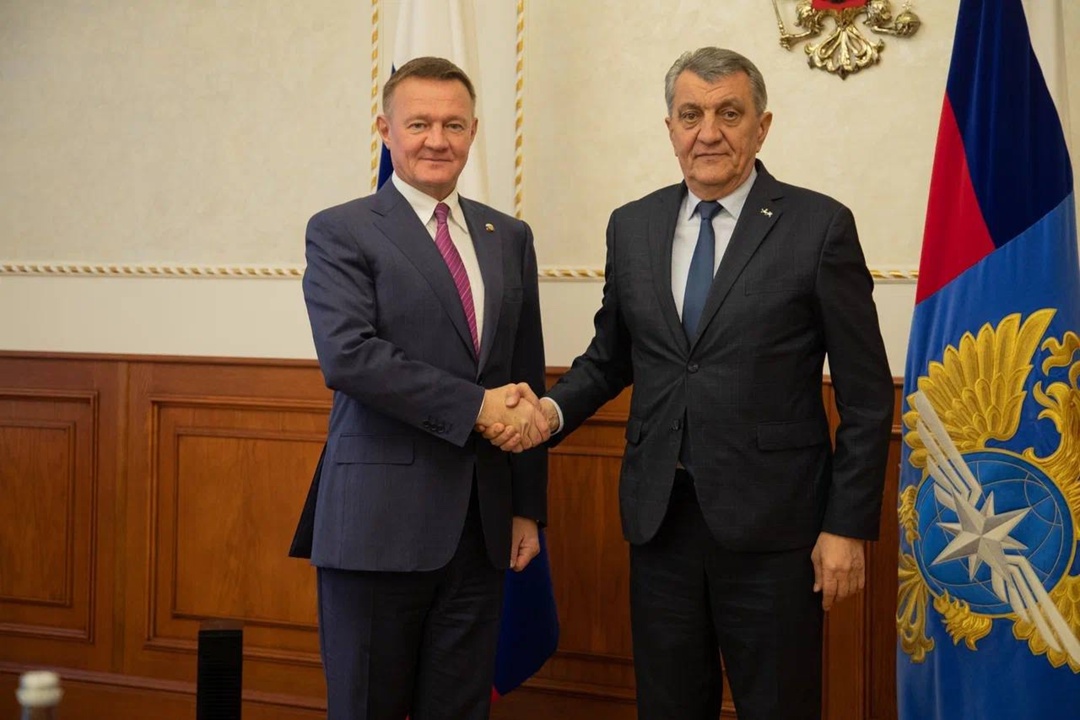 Роман Старовойт встретился с главой Республики Северная Осетия – Алания Сергеем Меняйло