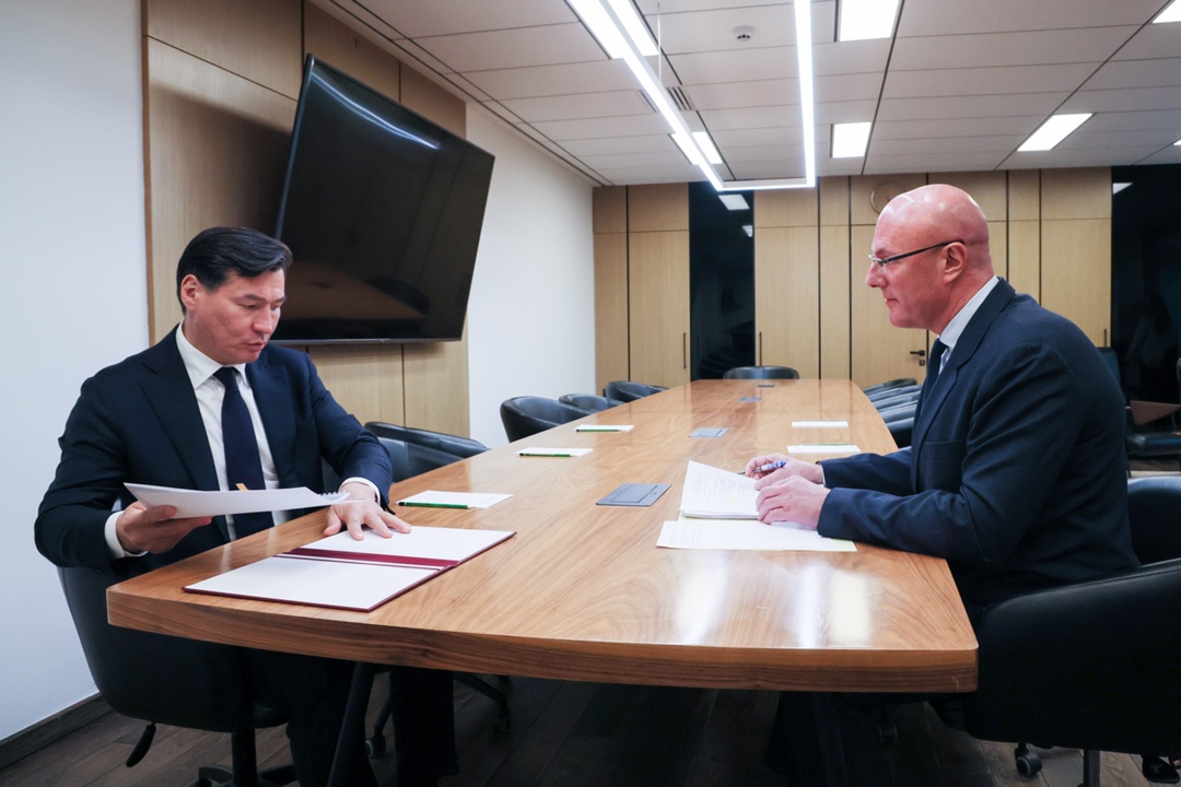 Дмитрий Чернышенко провел рабочую встречу с главой Республики Калмыкия Бату Хасиковым