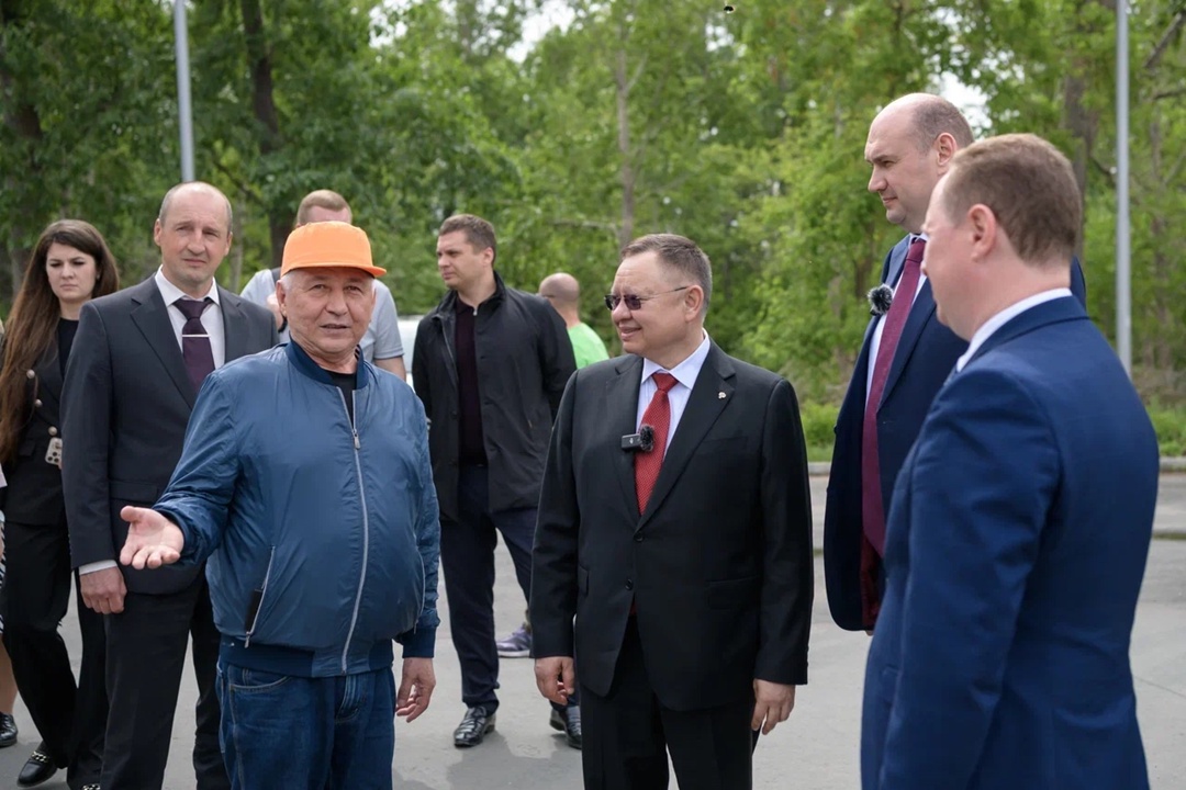 Глава Минстроя России Ирек Файзуллин совместно с врио Губернатора Оренбургской области Евгением Солнцевым в рамках рабочей поездки в Орск посетили «Парк…