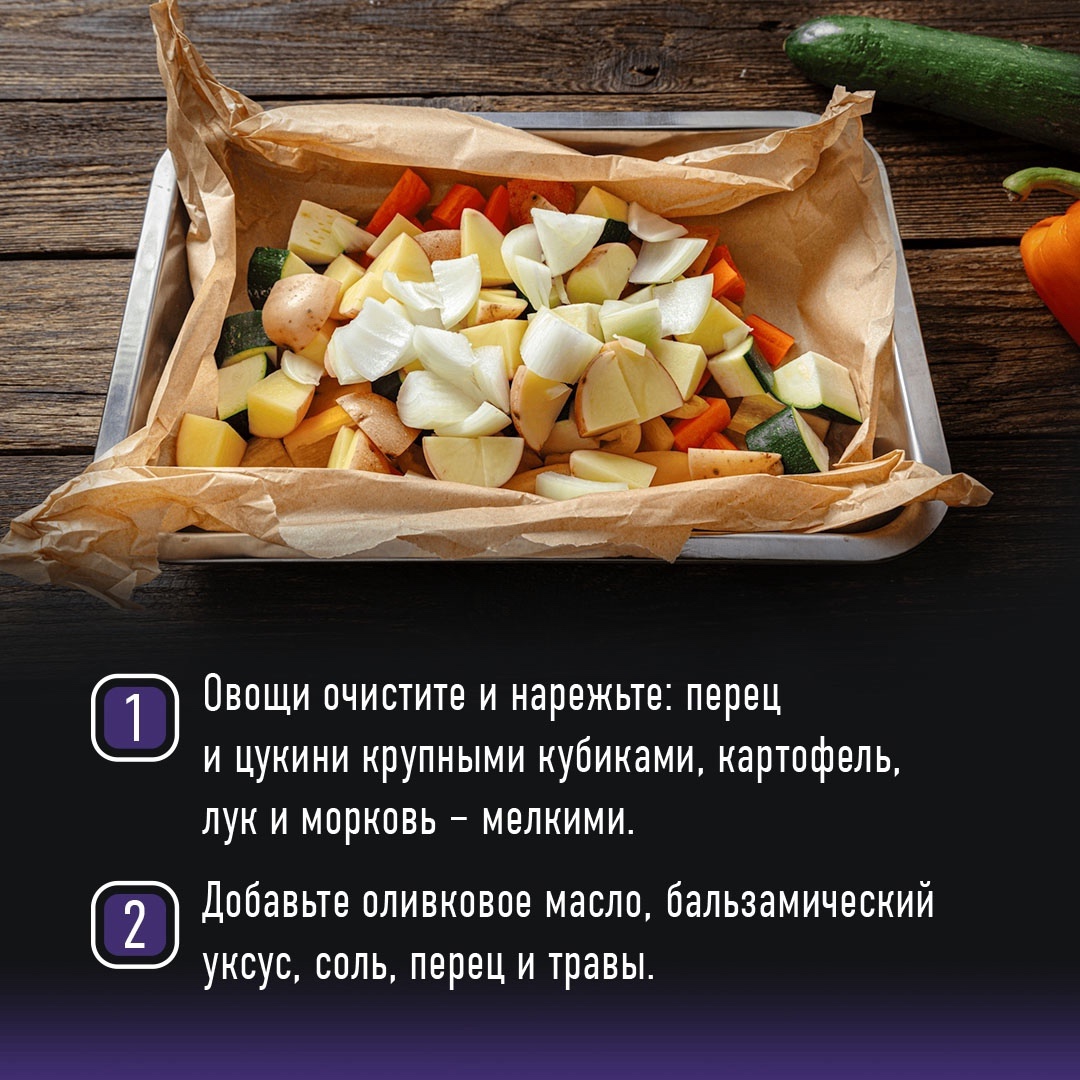 РЕЦЕПТЫ ОТ ШЕФА Друзья, сегодня в рецептах от Шефа представляем вам летний гарнир из запечённых овощей.