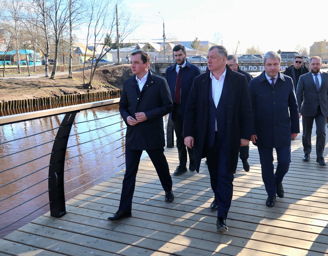 Марат Хуснуллин посетил с рабочей поездкой Архангельскую область