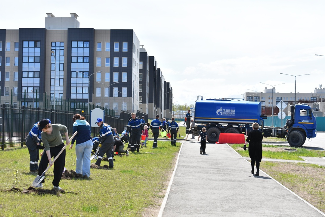В год юбилея Великой Победы территорию микрорайона газовиков в Свободном украсила «Аллея памяти»