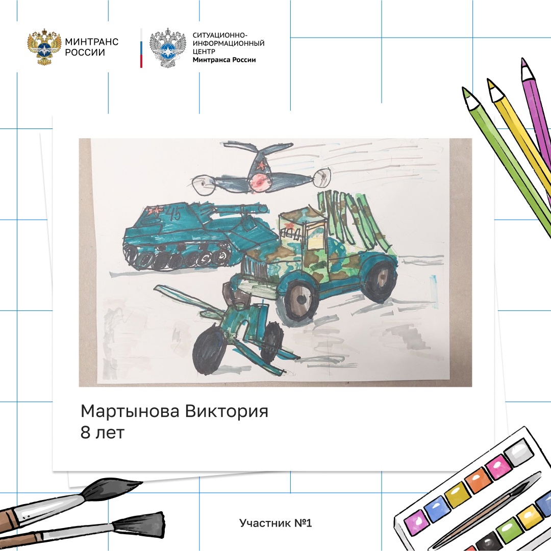 Друзья, завершается наш конкурс рисунков на тему «Транспорт Победы»