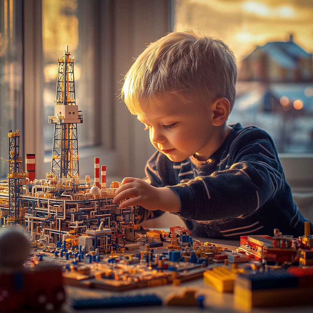 С Днем защиты детей! Даже самый современный завод начинается с детского конструктора. Дети открывают мир и строят будущее — деталь за деталью