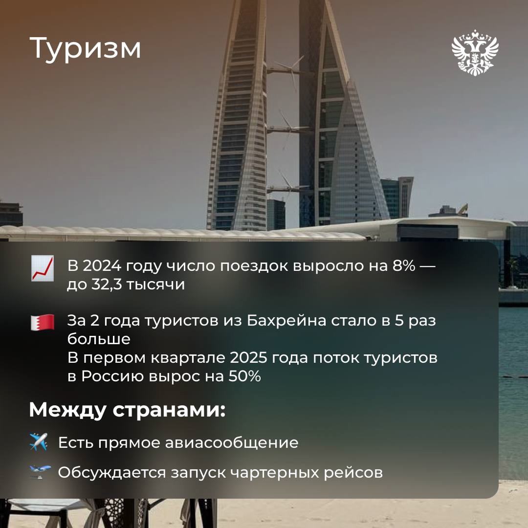 В этом году отмечаем 35 лет дипломатических отношений с Бахрейном.