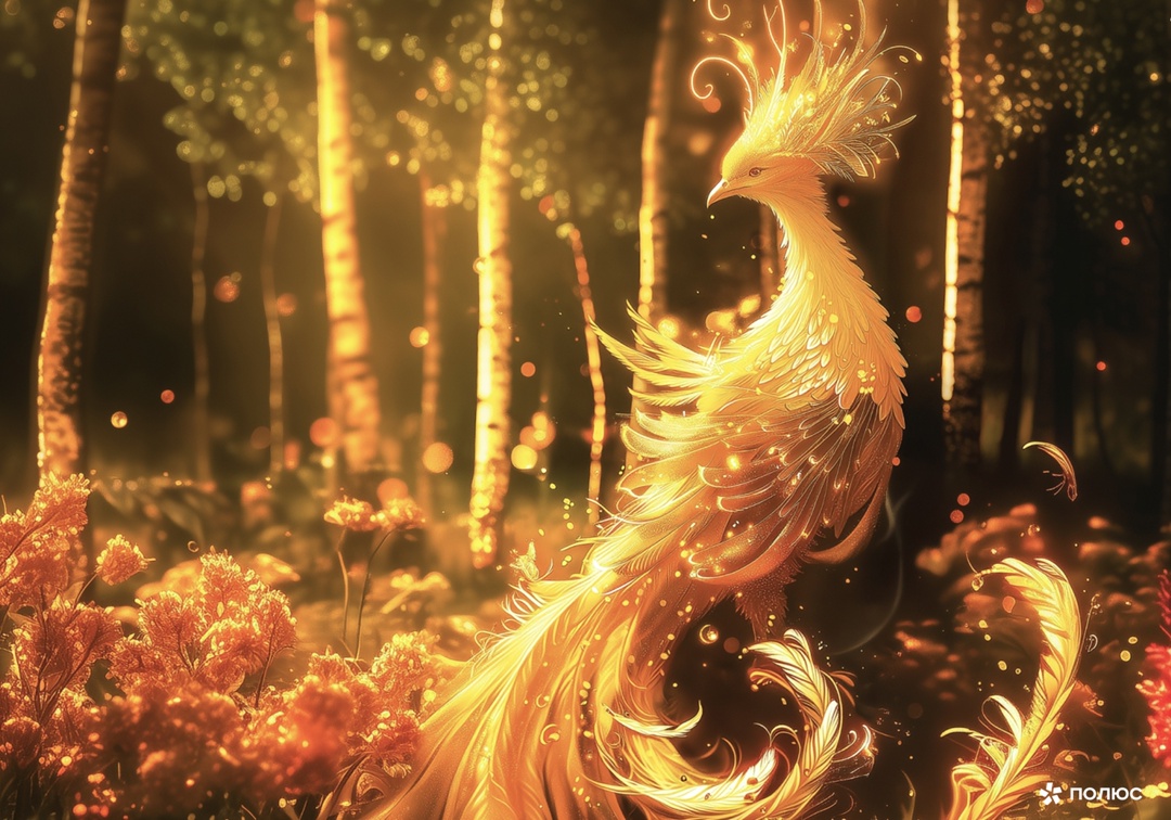 Июньский герой календаря «Полюса» — жар-птица, огненная красавица из русских сказок!