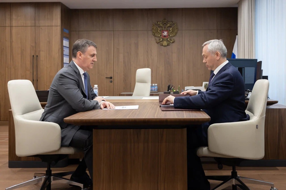 Дмитрий Патрушев и Андрей Травников обсудили вопросы социально-экономического развития Новосибирской области