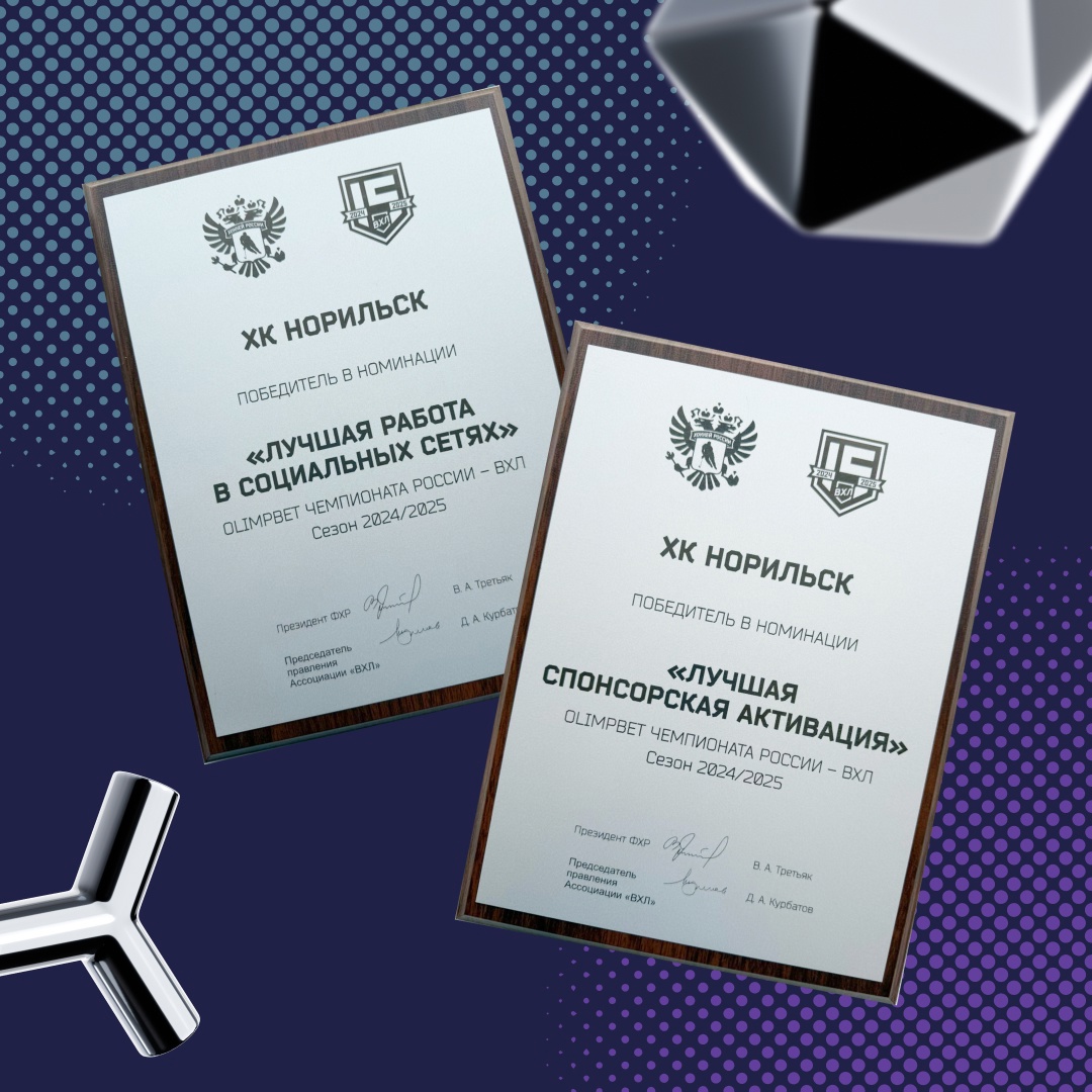ХК «Норильск» — в числе лучших по итогам медиапремии ВХЛ