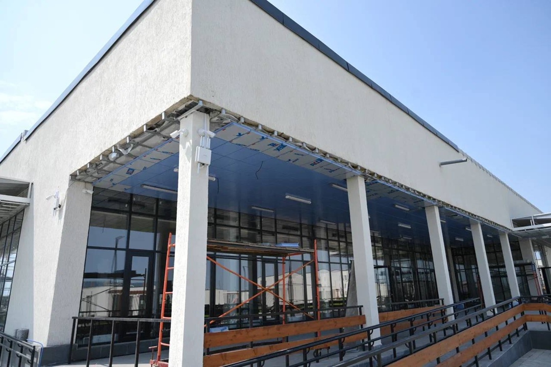 Министр строительства и ЖКХ РФ Ирек Файзуллин совместно с Главой Херсонской области Владимиром Сальдо проверил ход строительства филиала арт-кластера «Таврида»