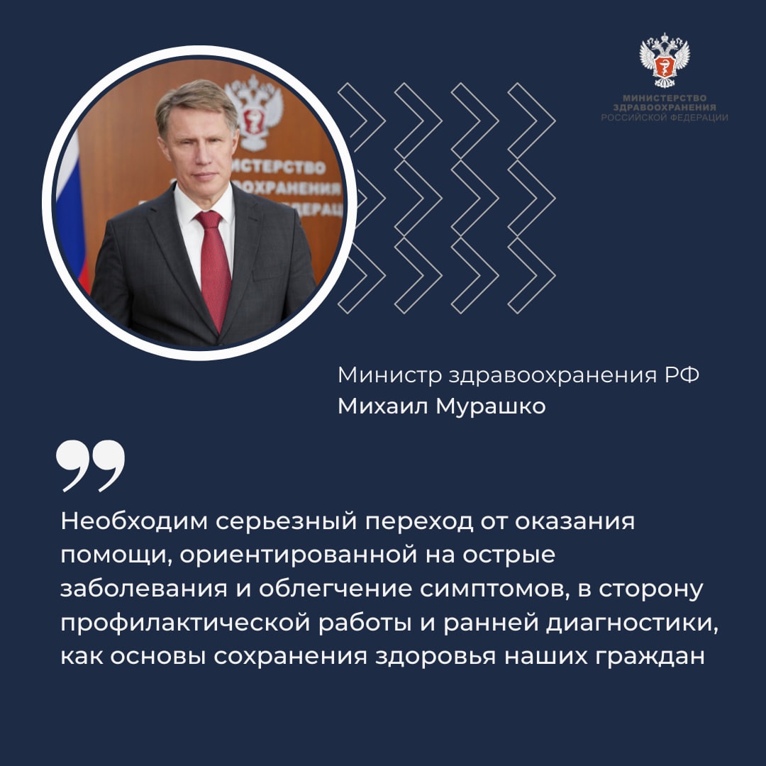 Михаил Мурашко: Среди пациентов с сердечно-сосудистыми заболеваниями, состоящих под диспансерным наблюдением, летальность снизилась на 33%, но важно развивать…