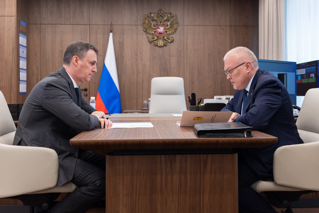 Вице-премьер Дмитрий Патрушев встретился с губернатором Кировской области Александром Соколовым