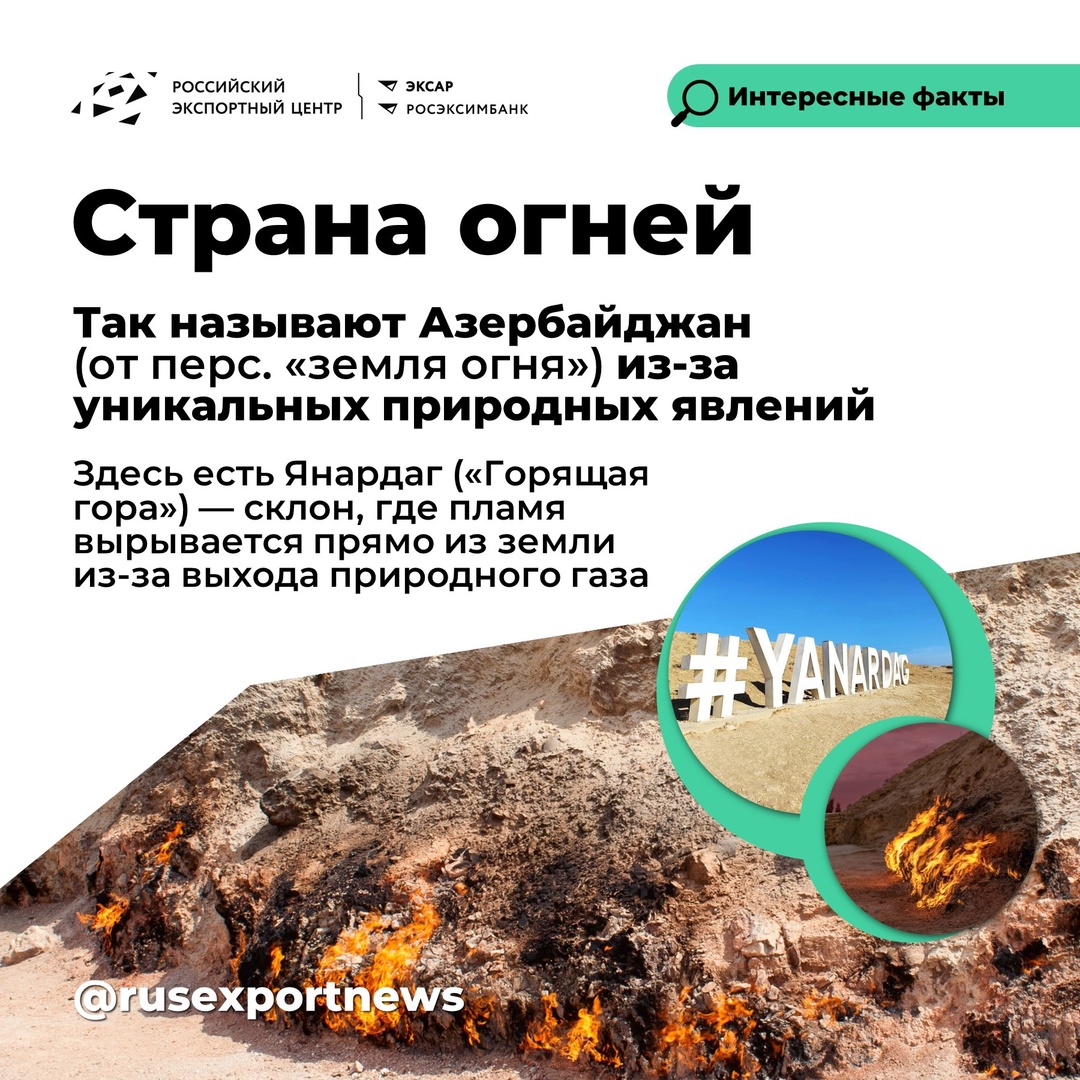 Делимся подборкой полезных материалов из «Базы знаний экспортера» об Азербайджане #странанедели