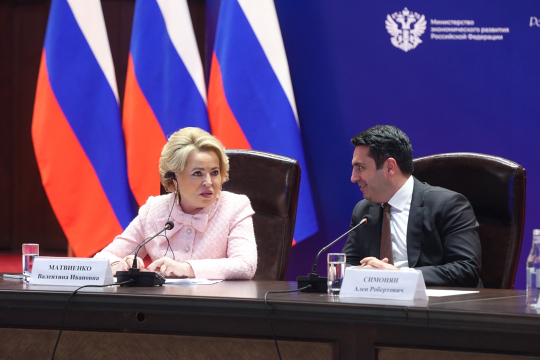 Валентина Матвиенко: Регионы России и Армении обладают значительным потенциалом для кооперации в промышленности и сельском хозяйстве