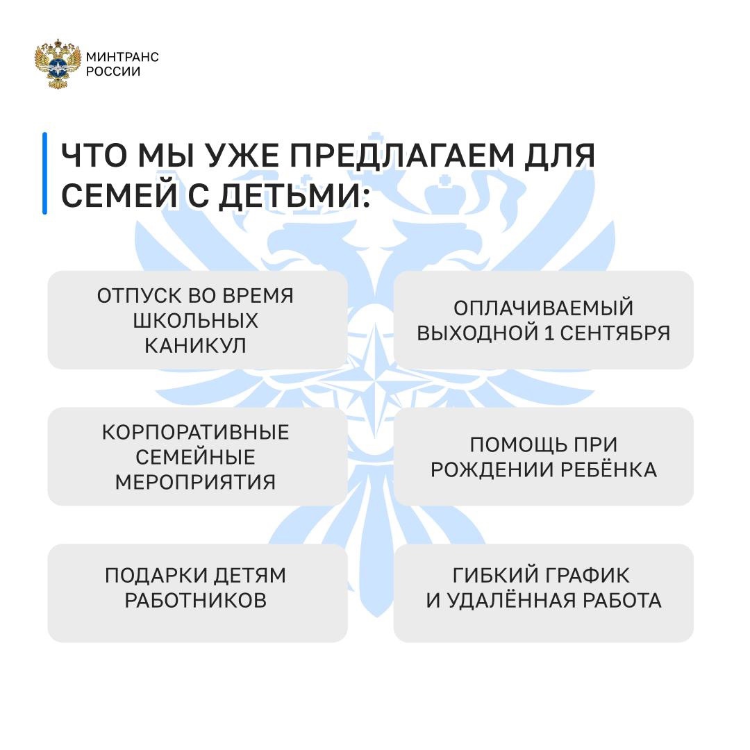 Команда Минтранса России внедряет принципы семейноцентричности — оценили с коллегами, что мы уже делаем для семей с детьми, и что могли бы добавить в ближайшее…