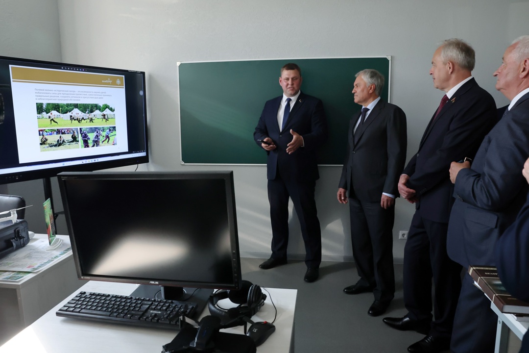 Вячеслав Володин и Председатель Палаты представителей Национального собрания Республики Беларусь Игорь Сергеенко ознакомились с ходом реализации…