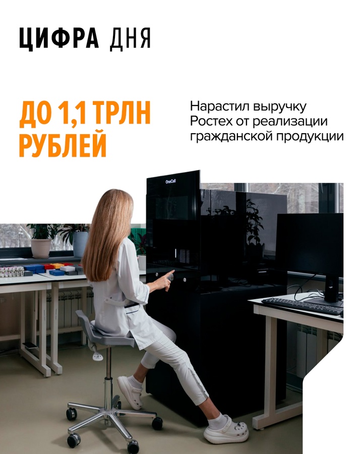 Глава Ростеха Сергей Чемезов на встрече с Владимиром Путиным рассказал о росте гражданской выручки за 2024 год на 11,6% — до 1,1 трлн рублей.