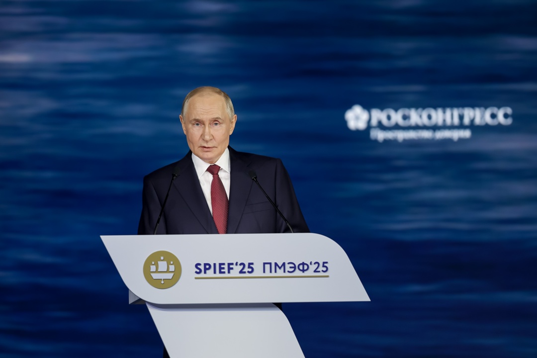 Председатель ГД Вячеслав Володин и депутаты приняли участие в пленарном заседании Петербургского международного экономического форума.