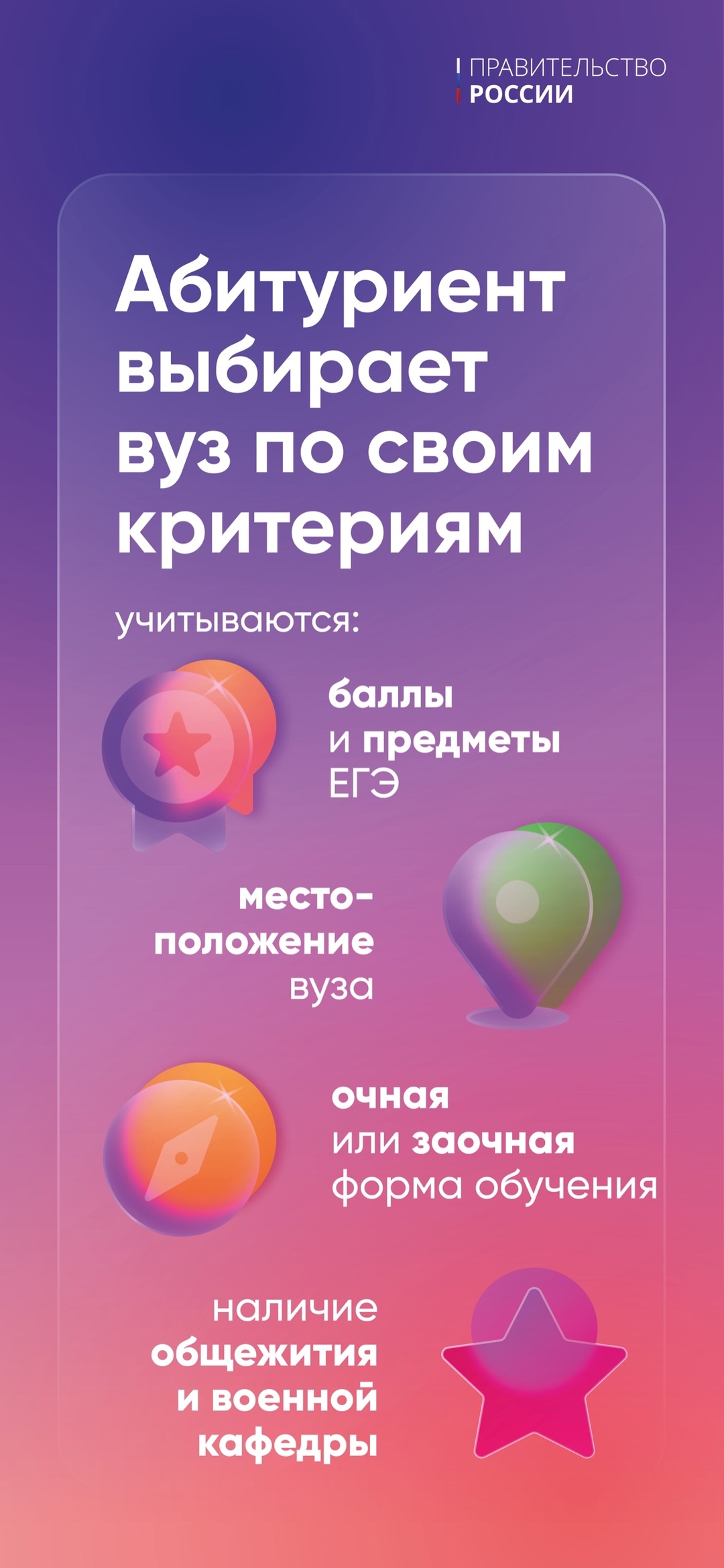 Подобрать специальность и вуз теперь можно с помощью сервиса «жизненная ситуация» на портале госуслуг