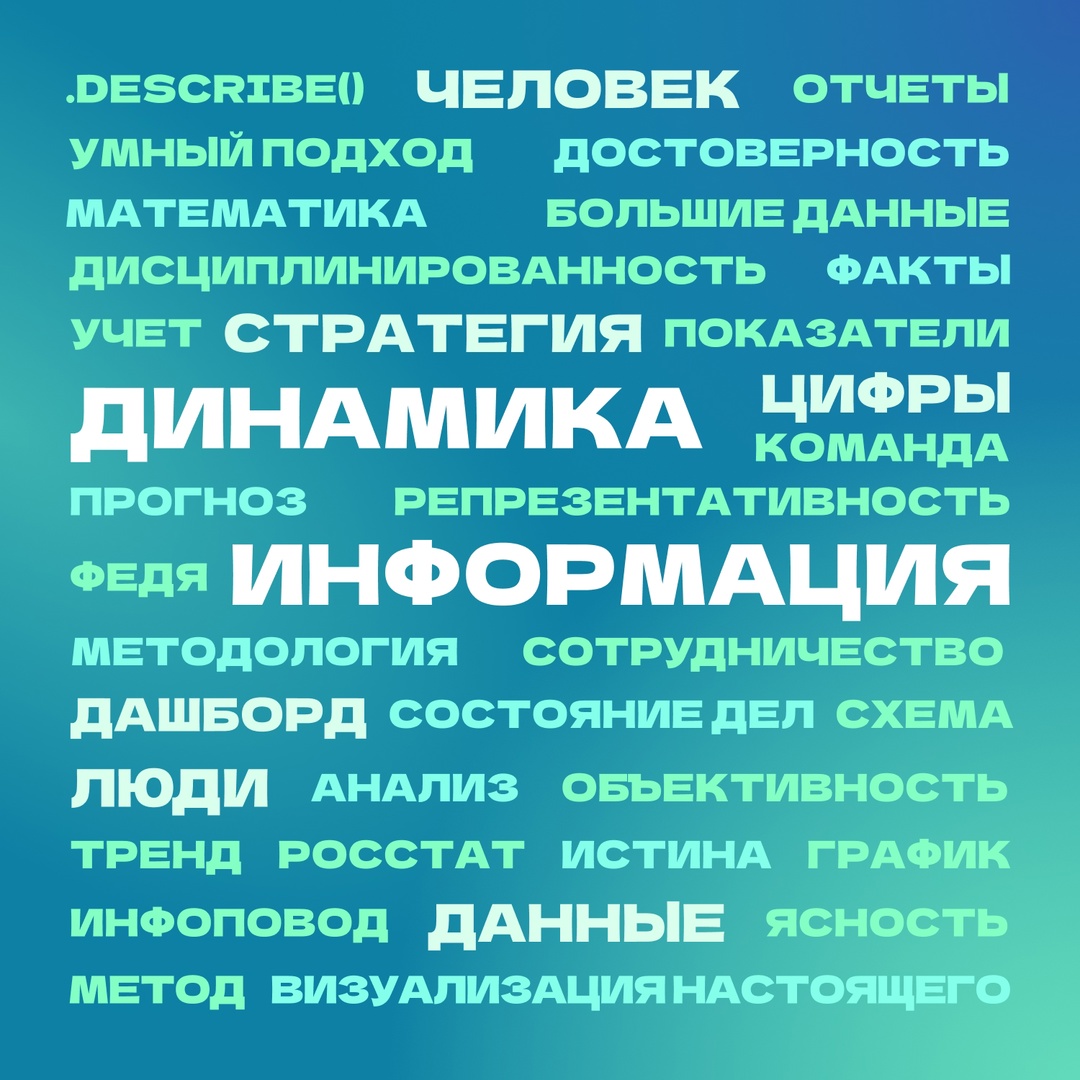 Какие ассоциации вызывает у вас статистика? Смотрите наше облако тегов!