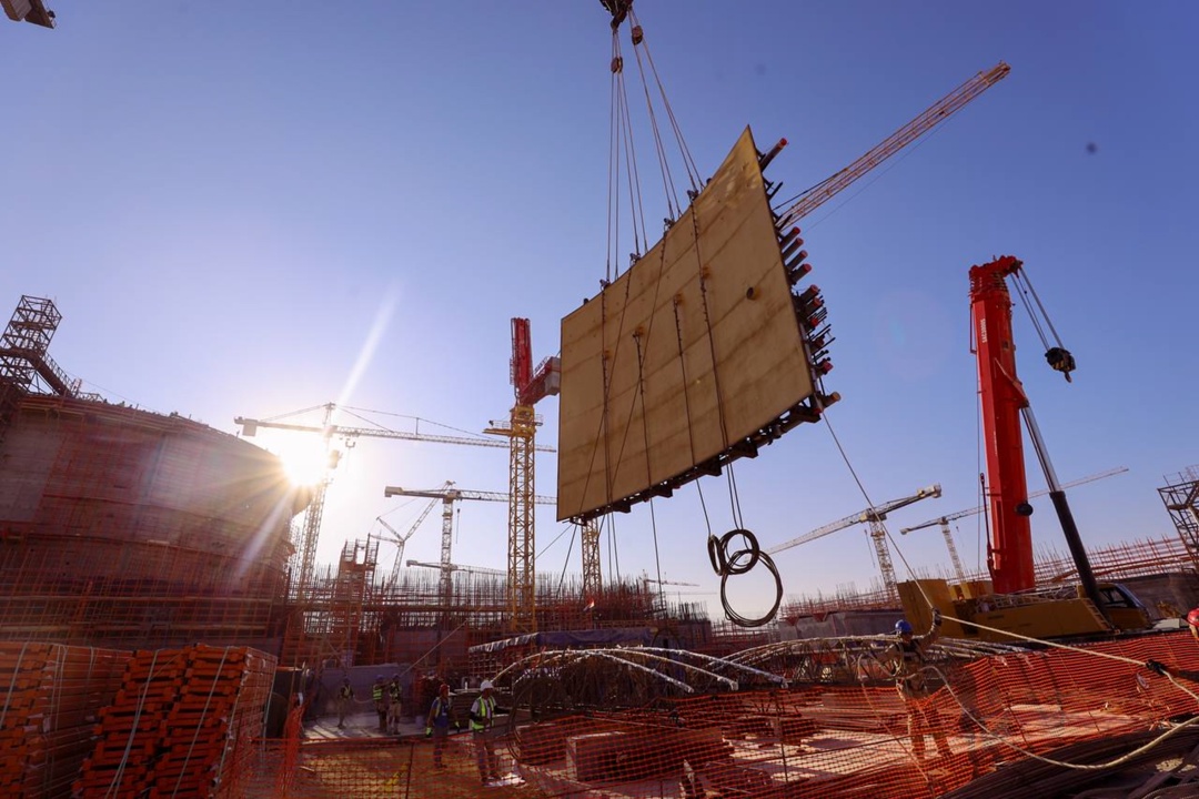 На втором энергоблоке АЭС «Эль-Дабаа» стартовал монтаж третьего яруса внутренней защитной оболочки (ВЗО)