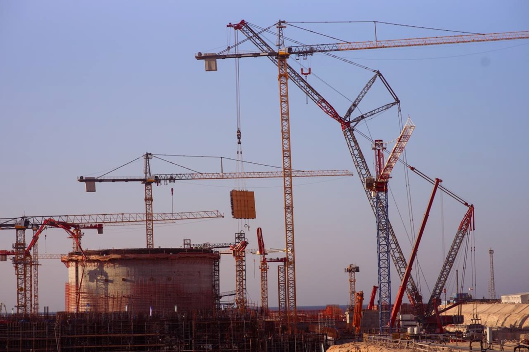 На втором энергоблоке АЭС «Эль-Дабаа» стартовал монтаж третьего яруса внутренней защитной оболочки (ВЗО)