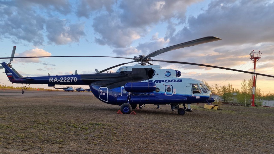 АЛРОСА получила вертолет Ми-8МТВ-1 Ростеха для полетов в Якутии