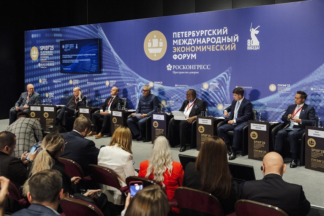 Михаил Стёркин принял участие в панельной сессии ПМЭФ-2025 о деловом сотрудничестве в рамках БРИКС