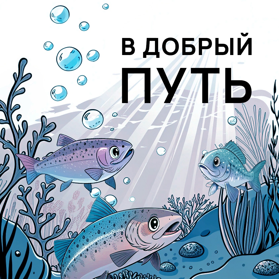 Ежегодно мы выпускаем миллионы мальков в свободное плаванье. Лосось, кета, щука, сиг и многие другие виды — у каждого своя роль в природе.