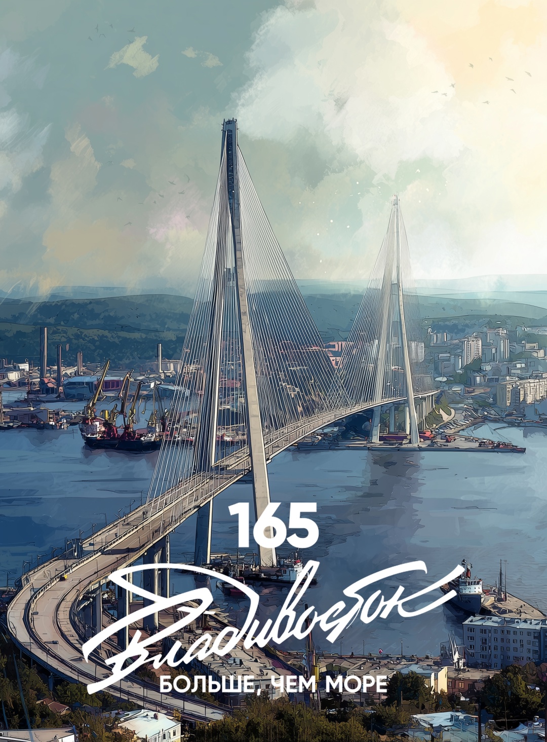 Владивосток, пришла поздравительная открытка