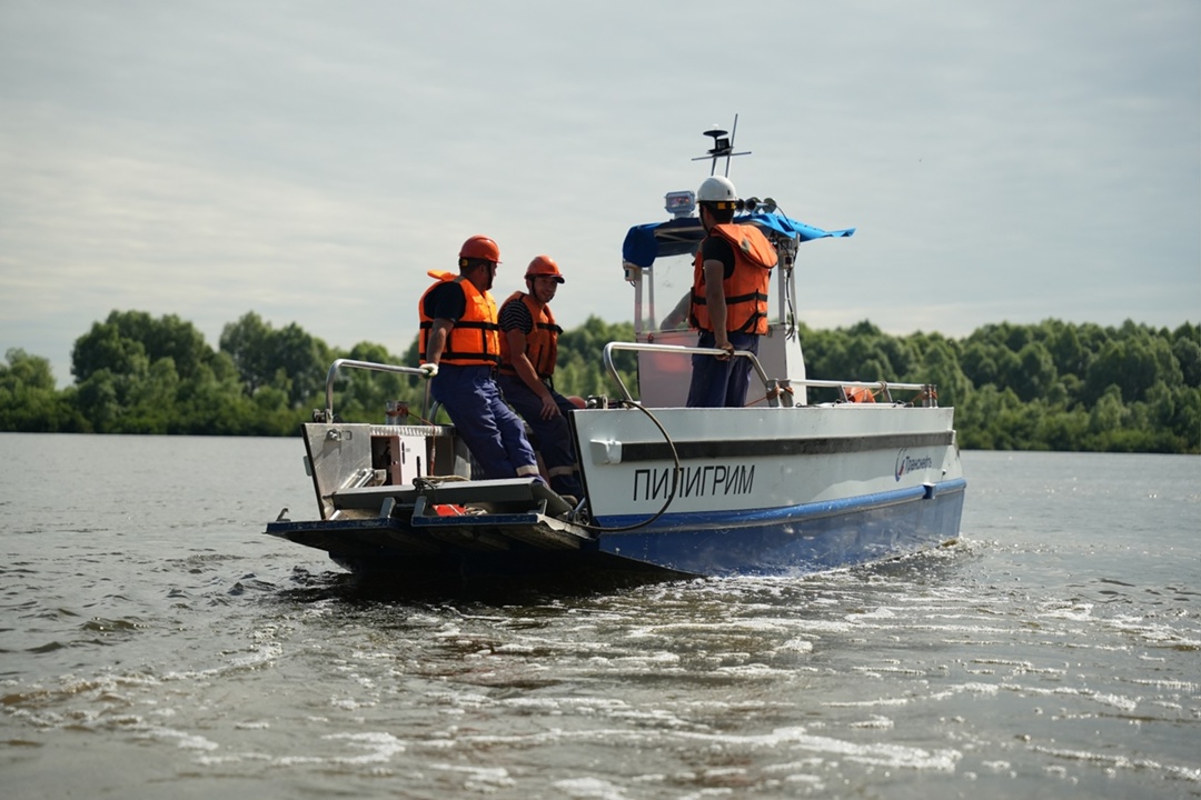 «Транснефть – Верхняя Волга» провело плановые учения на подводном переходе трубопровода через реку Проня в Рязанской области
